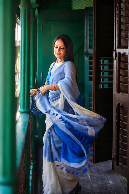 MERMAID (Blue Sleeveless Blouse)