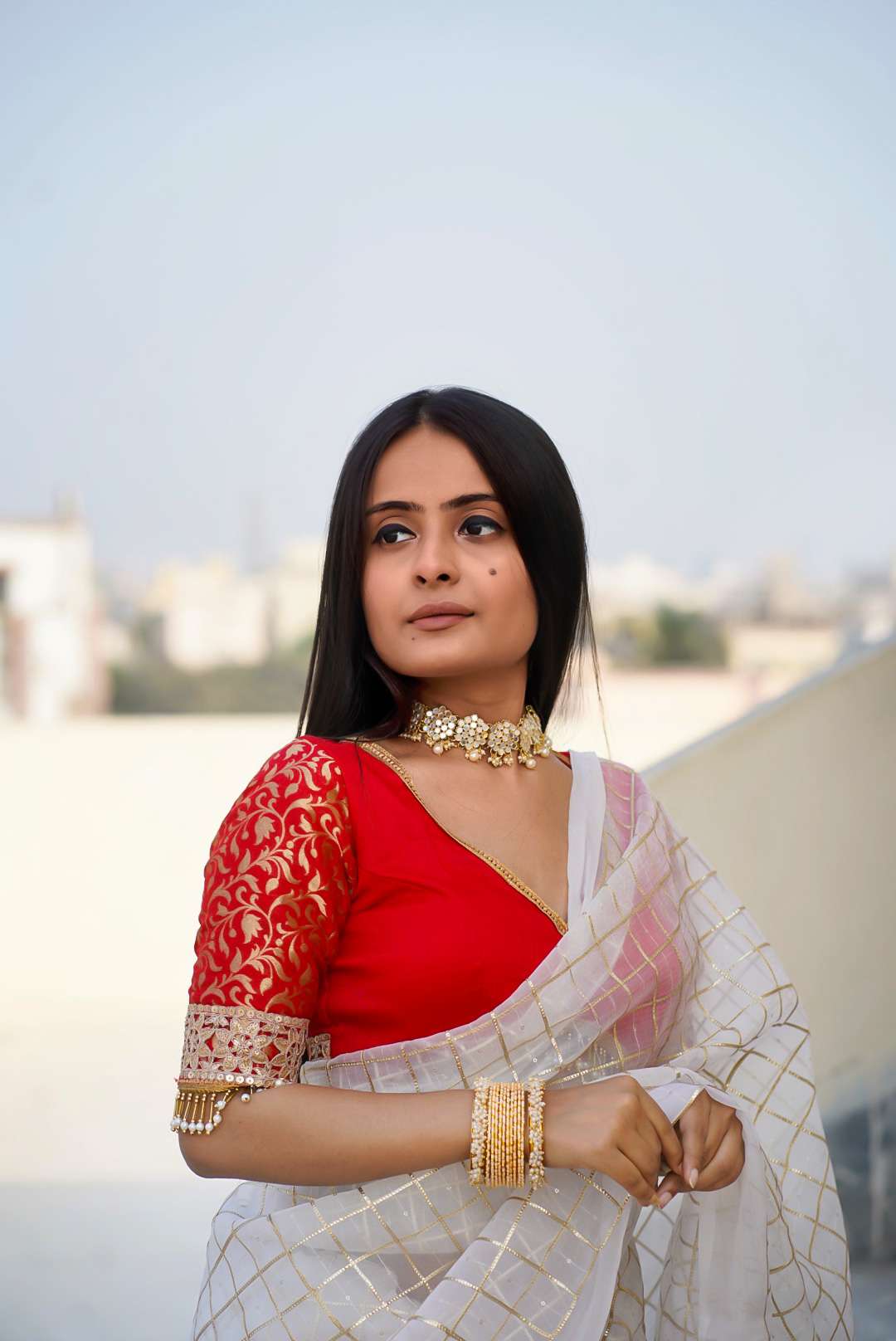 Red Bridal Blouse