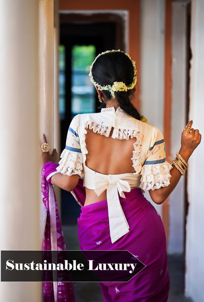 The Beautiful Melody Handwoven Cotton Saree