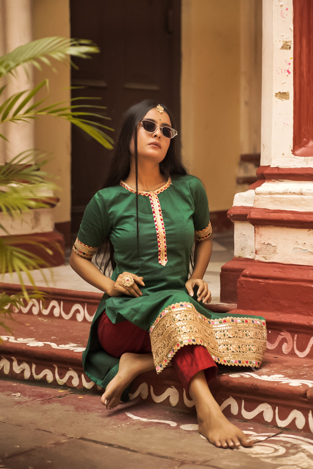 green kurti image