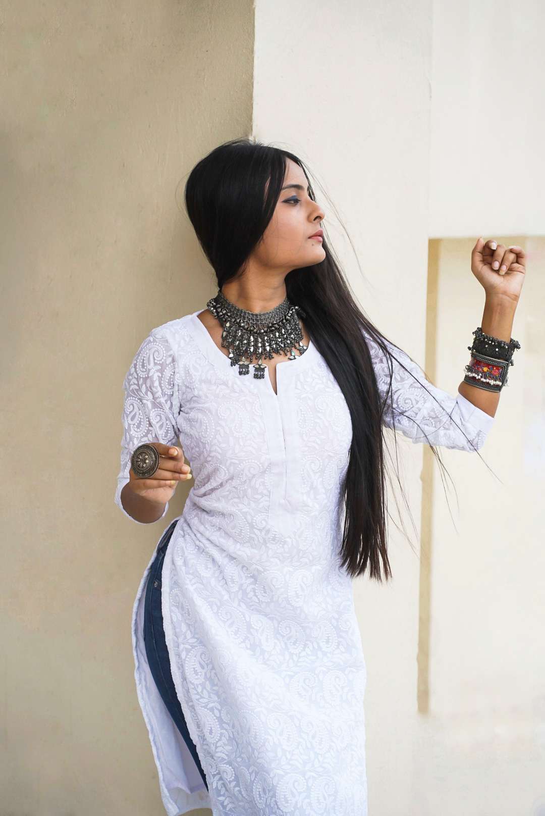 white kurti for women