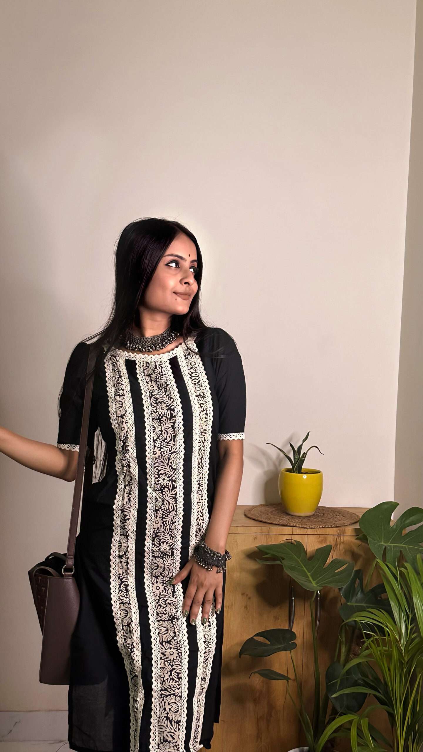 black kurta for women