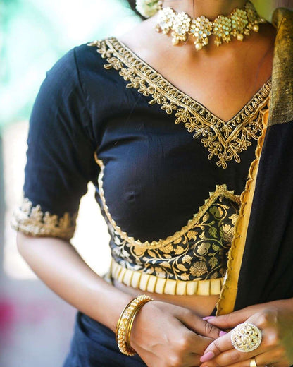 Buy Black Silk Blouse