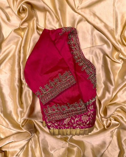 Apsara Pink Silk Blouse