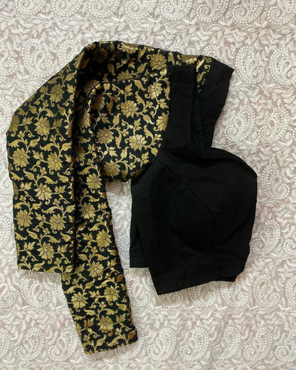 Black Roshni Full Sleeves Blouse