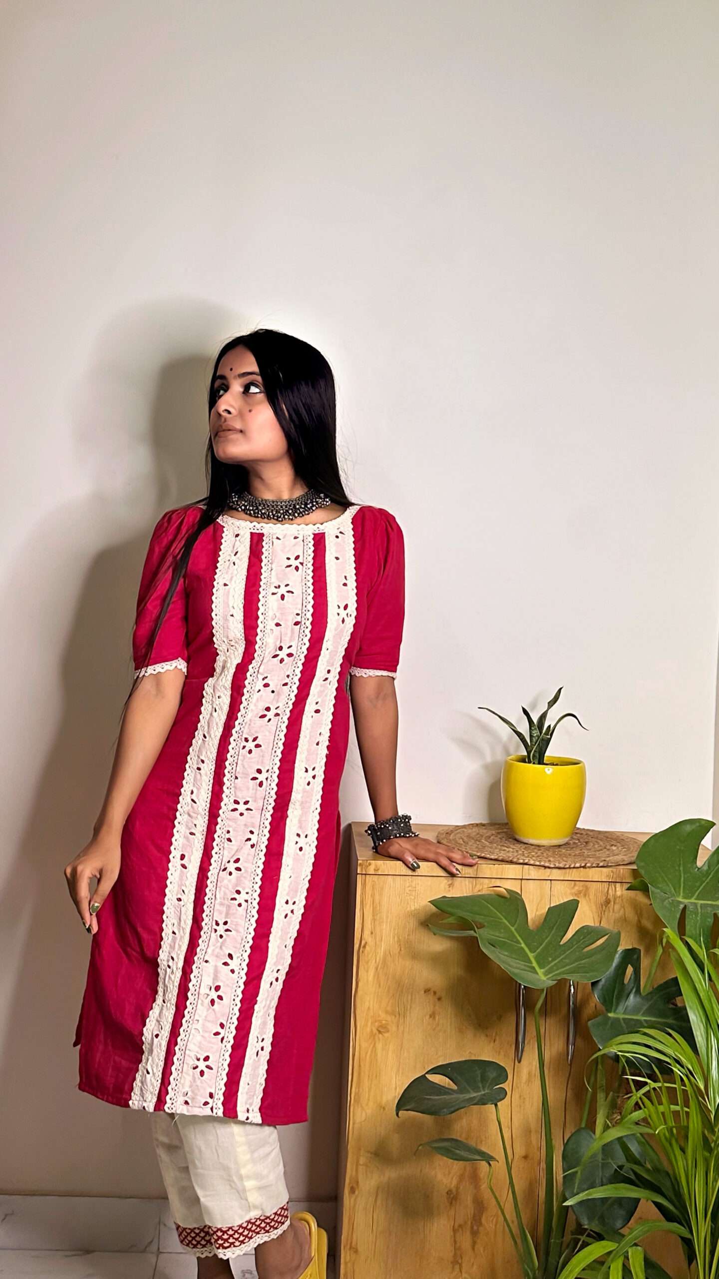 pink kurti