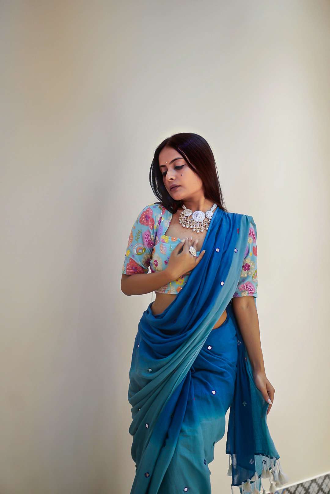 Blue Bee Handwoven Cotton Saree