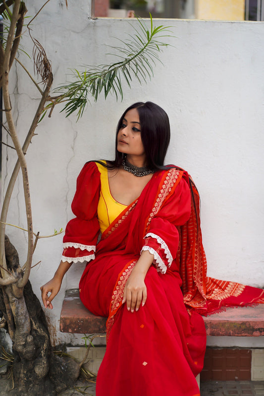 red cotton saree image