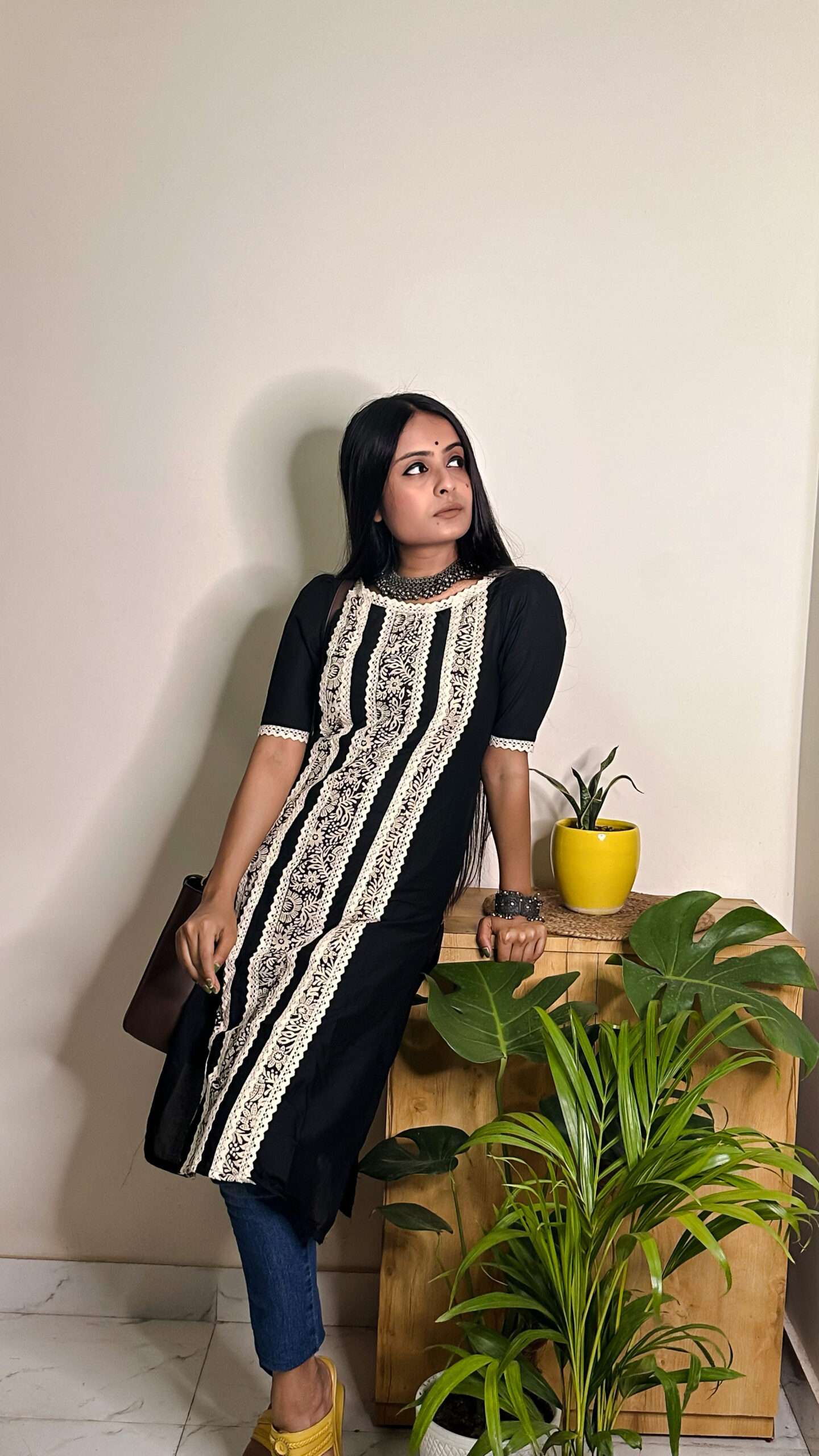 black kurta for women