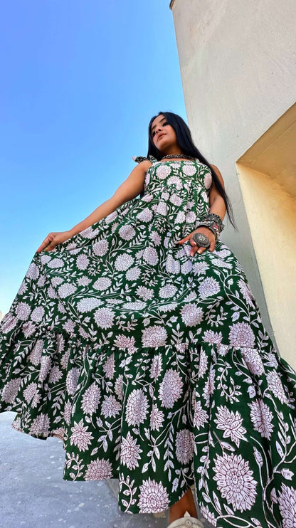 floral long dress for women