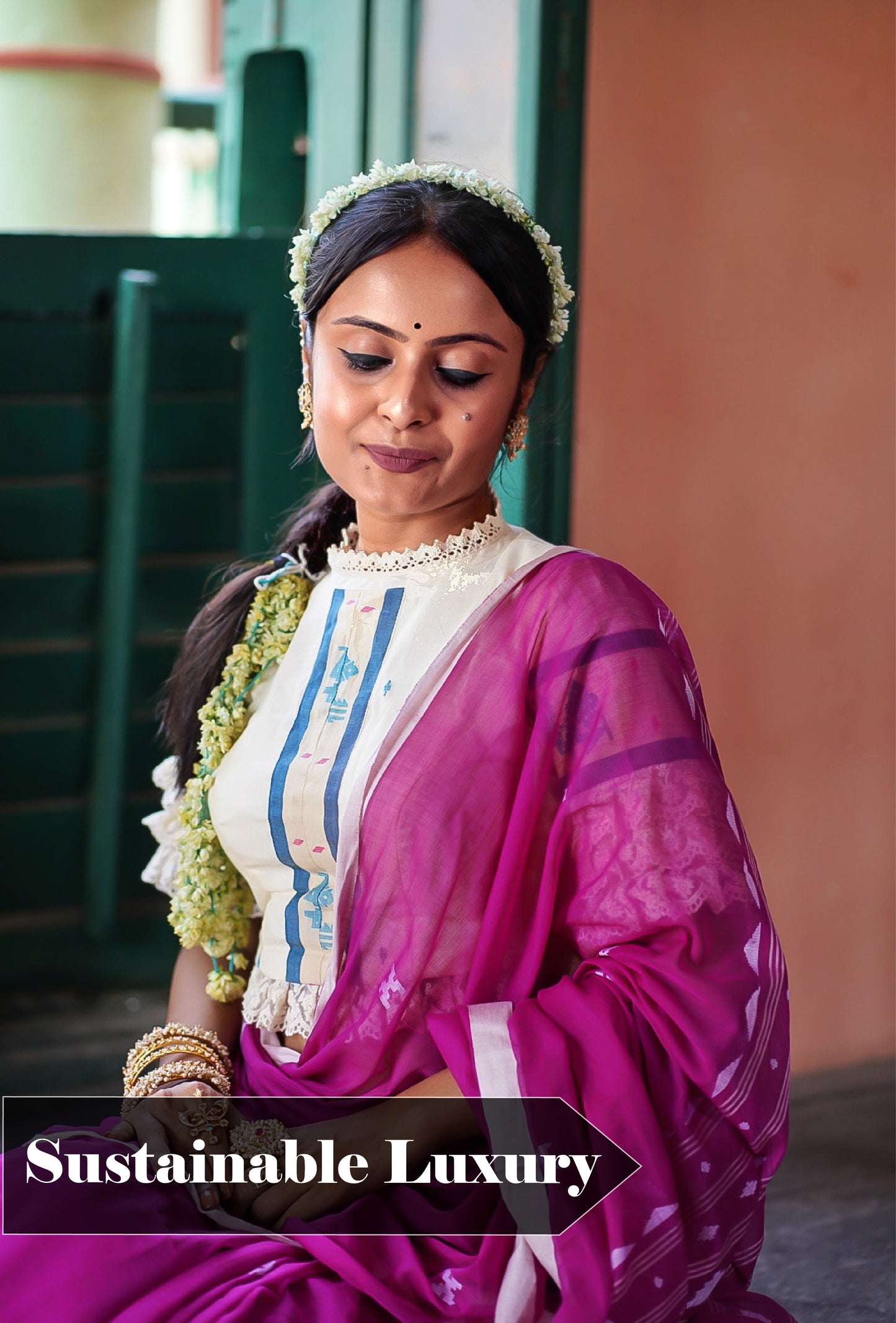 The Beautiful Melody Handwoven Cotton Saree