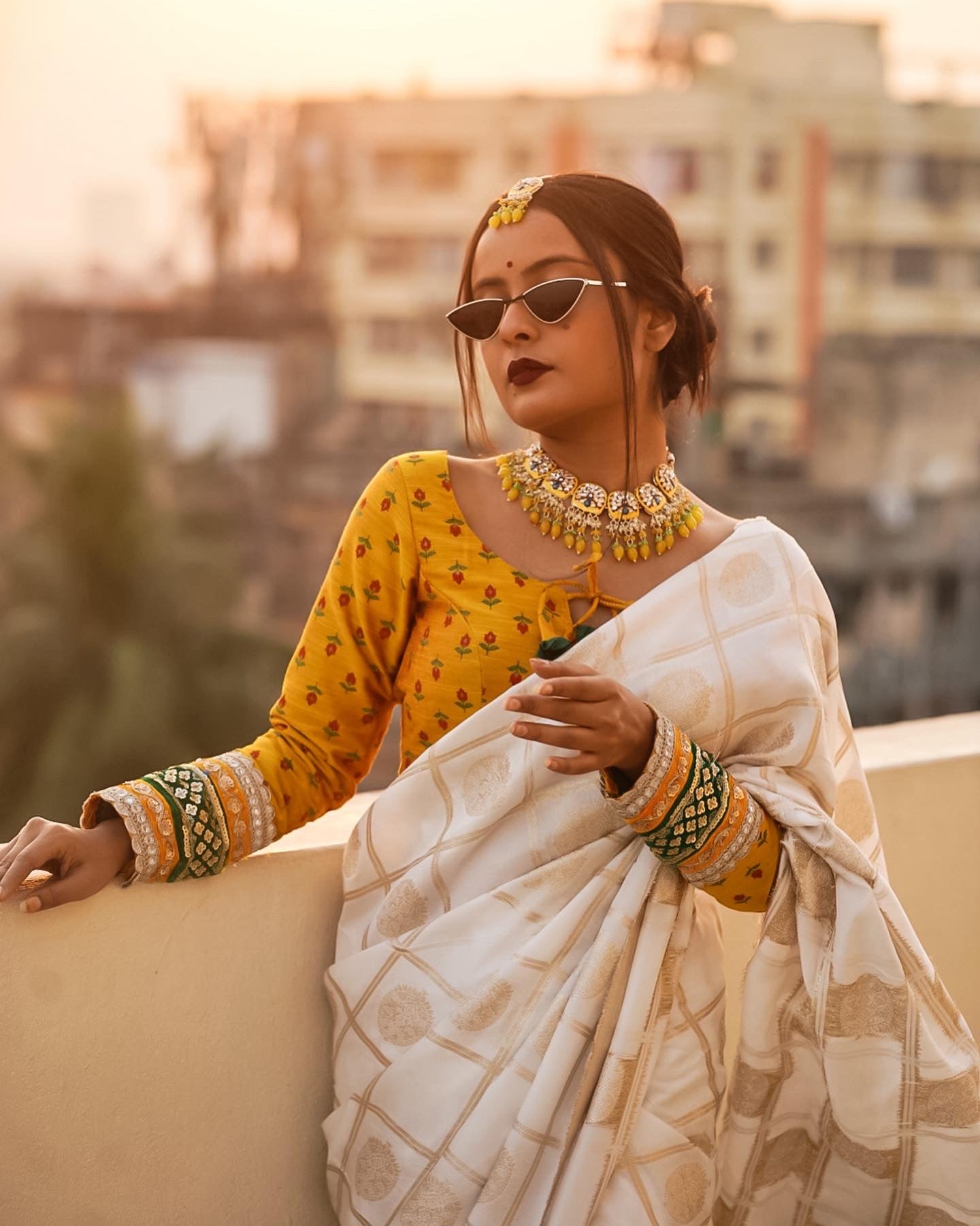 Rubi in Yellow Full Sleeves Blouse