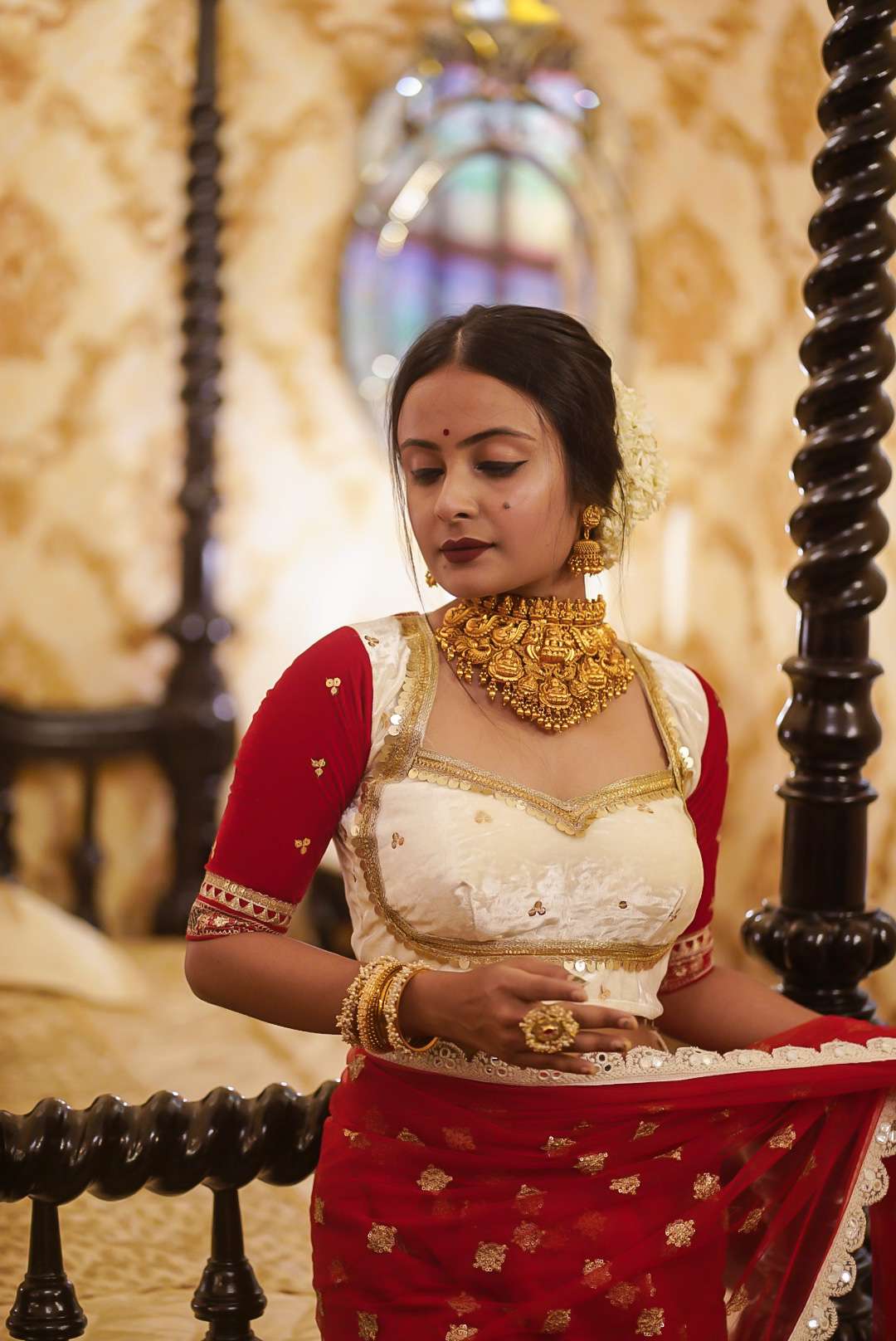 Mumtaz In Red Saree