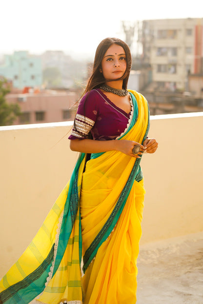 cotton handloom saree image