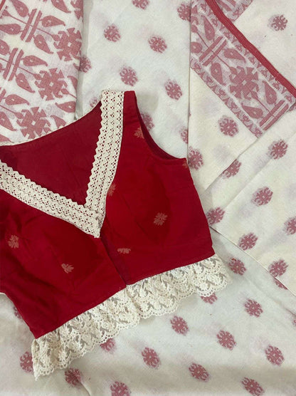 PARO (Red Sleevess Blouse)