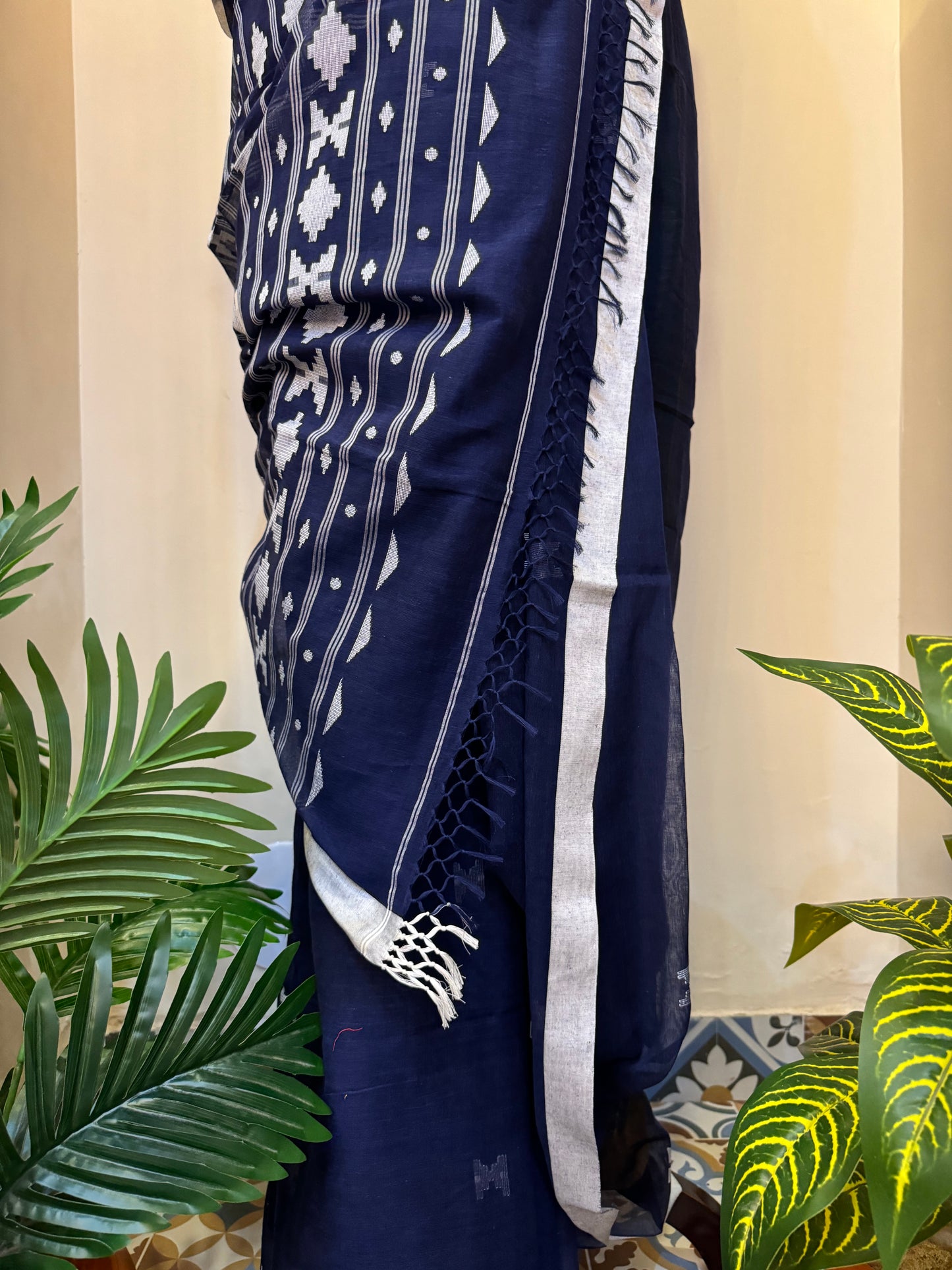 Moonlight Handwoven Jamdani Saree