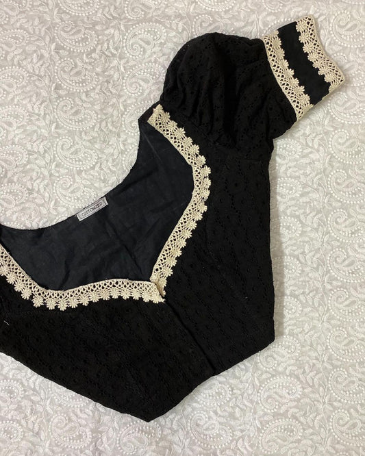 black cotton blouse image