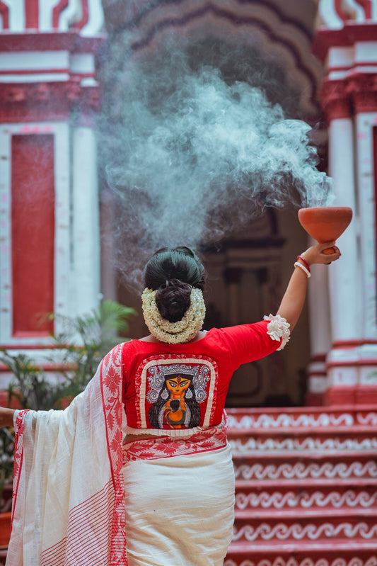 red blouse image