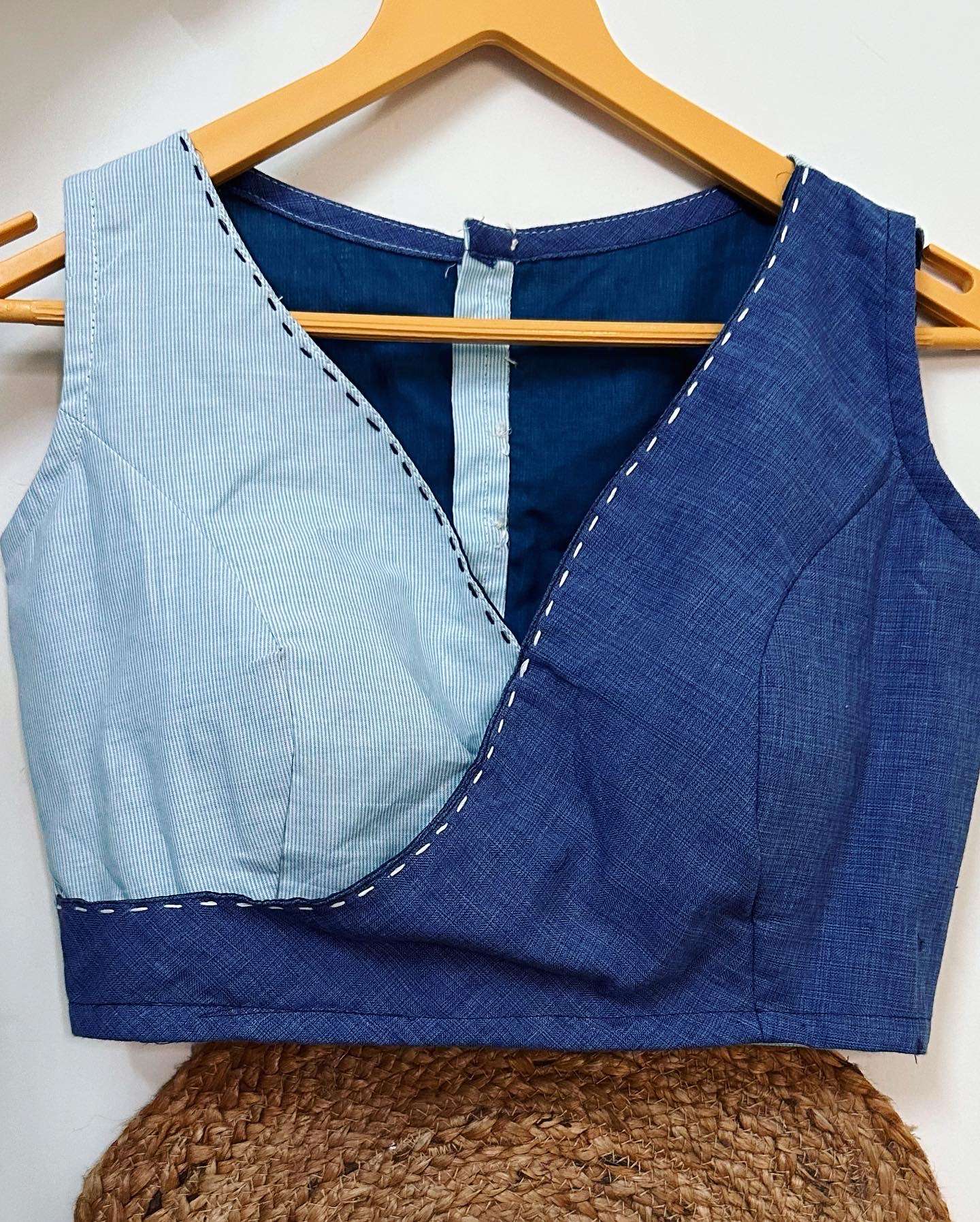 cotton sleeveless blouse