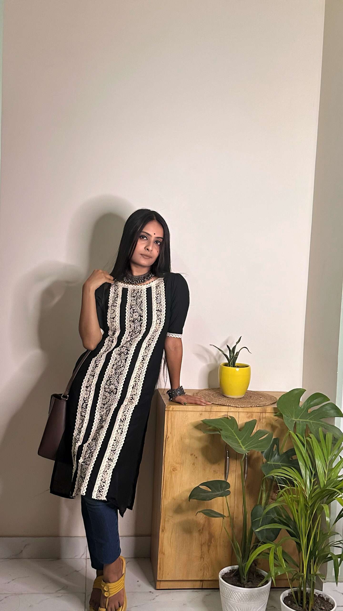 black kurta for women