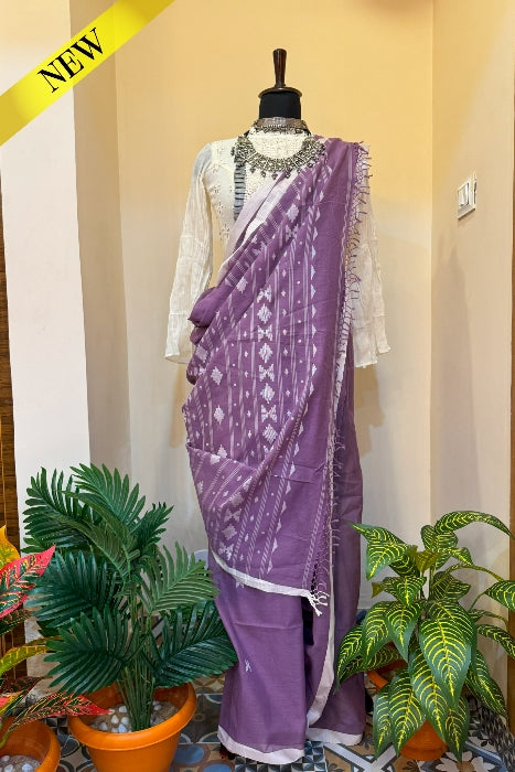 I Am In Love Handwoven Jamdani Cotton Saree