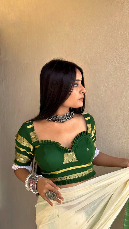 green blouse image