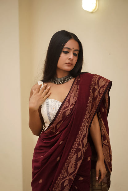 Nishi Handwoven Cotton Saree