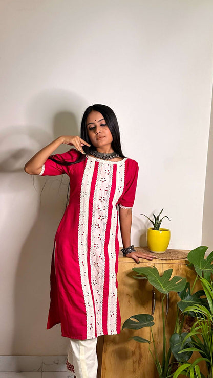 pink kurti