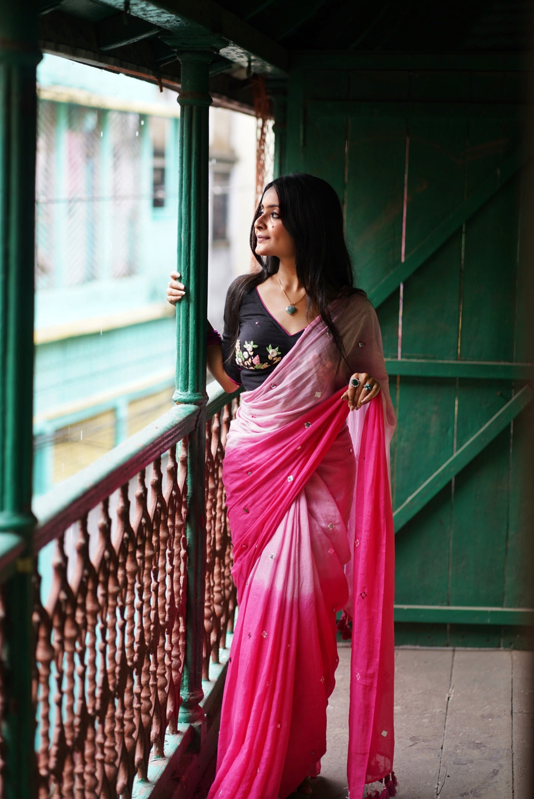 Barbie in Love Mulmul Saree