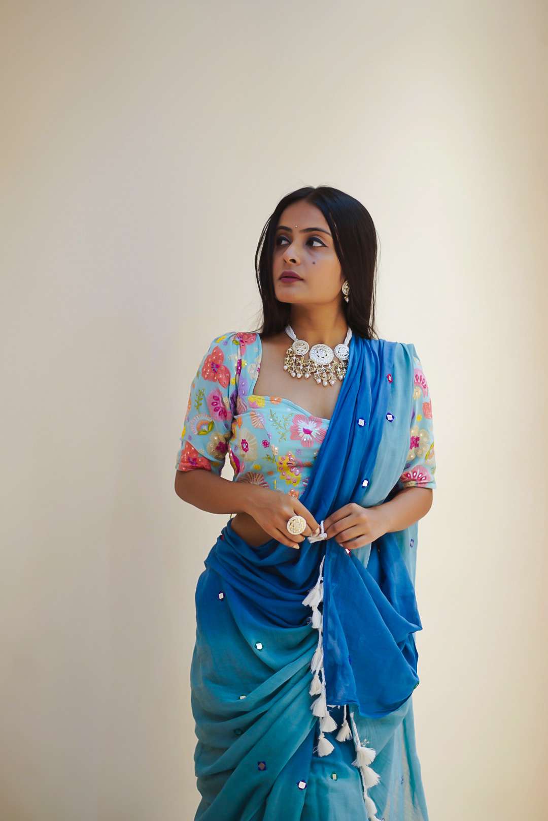 Blue Bee Handwoven Cotton Saree