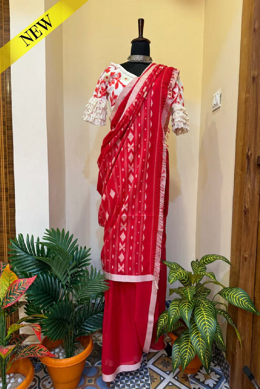 Bindu Handwoven Jamdani Saree