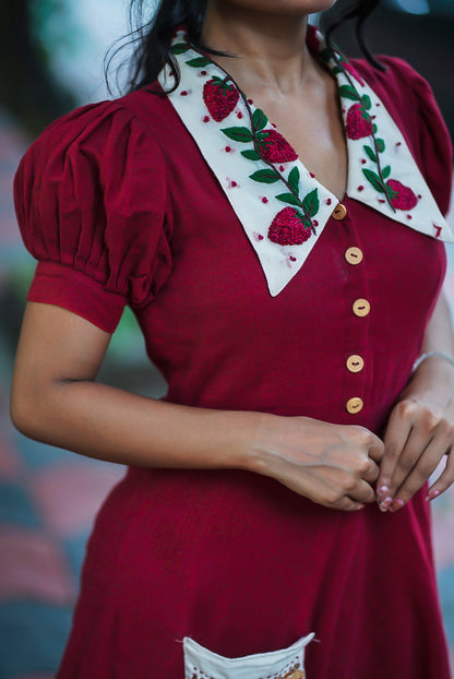 It's Your Strawberry Cotton Dress