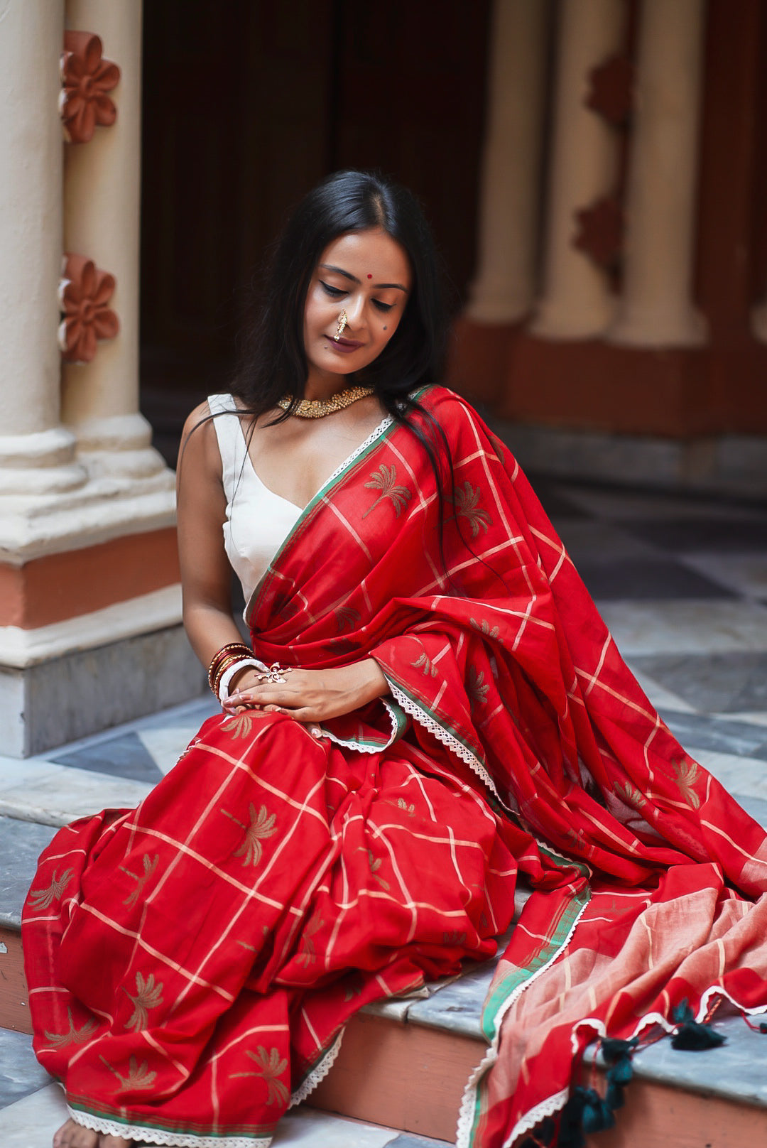 Take It Easy Urvashi Handwoven Cotton Saree