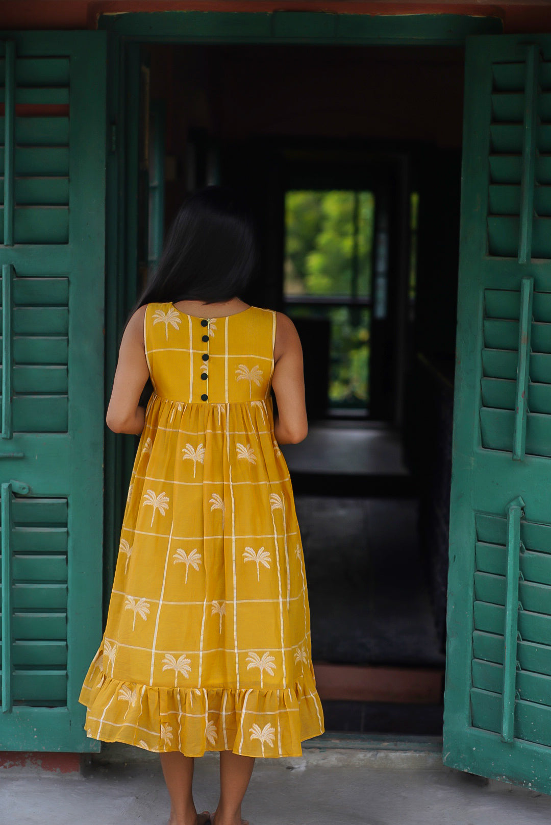 Yellow Banjara Handwoven Cotton Dress