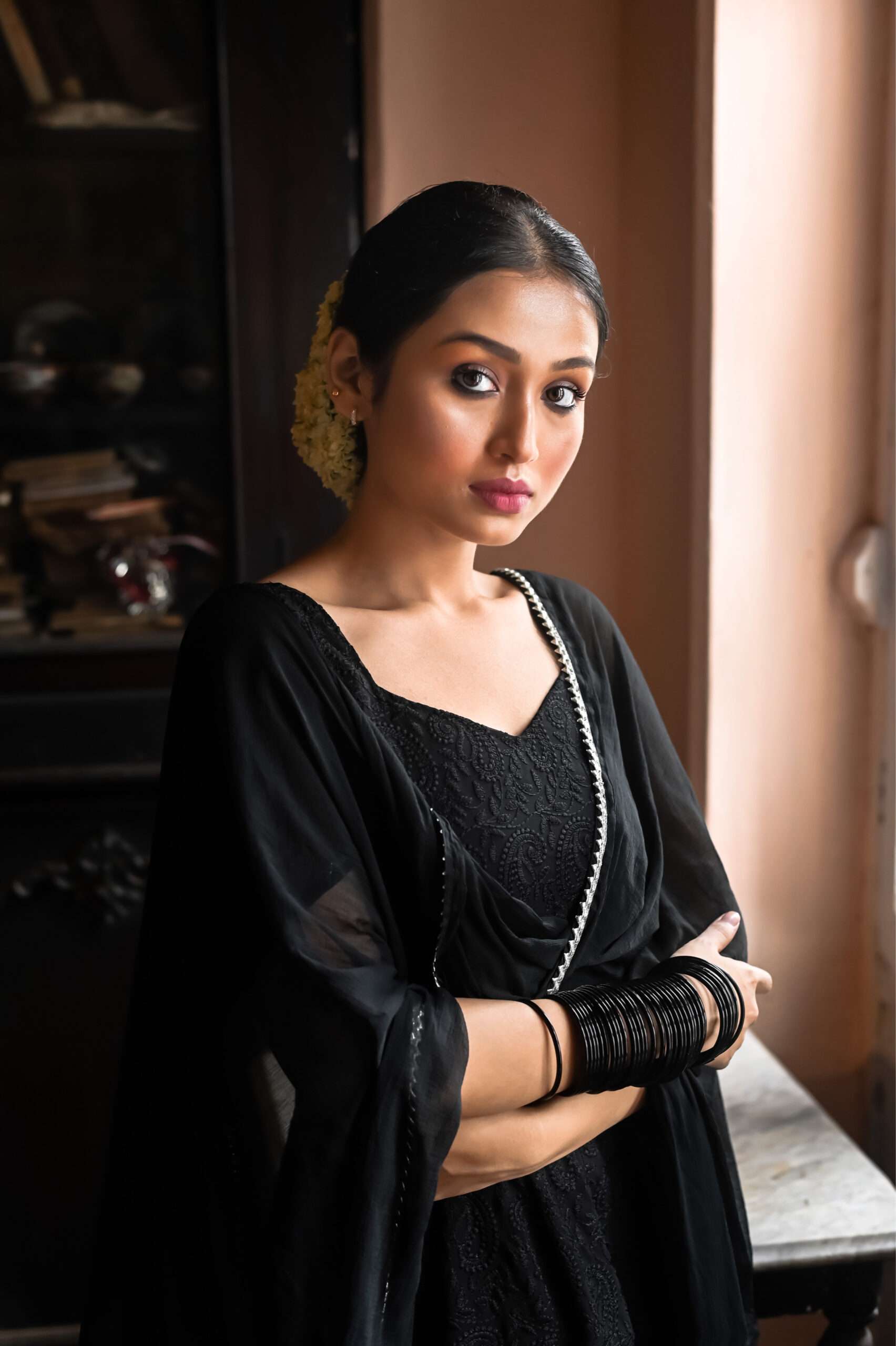 black Dupatta image