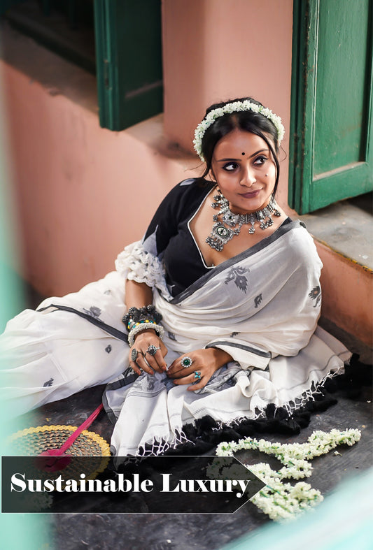 Heartless queen cotton jamdani saree