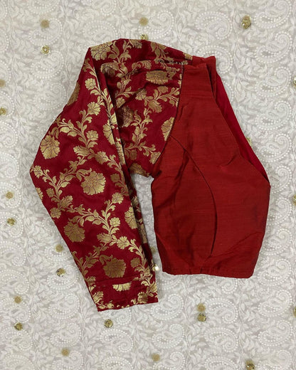 Maroon Roshni Full Sleeves Blouse