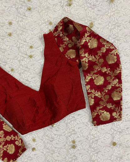 Maroon Roshni Full Sleeves Blouse