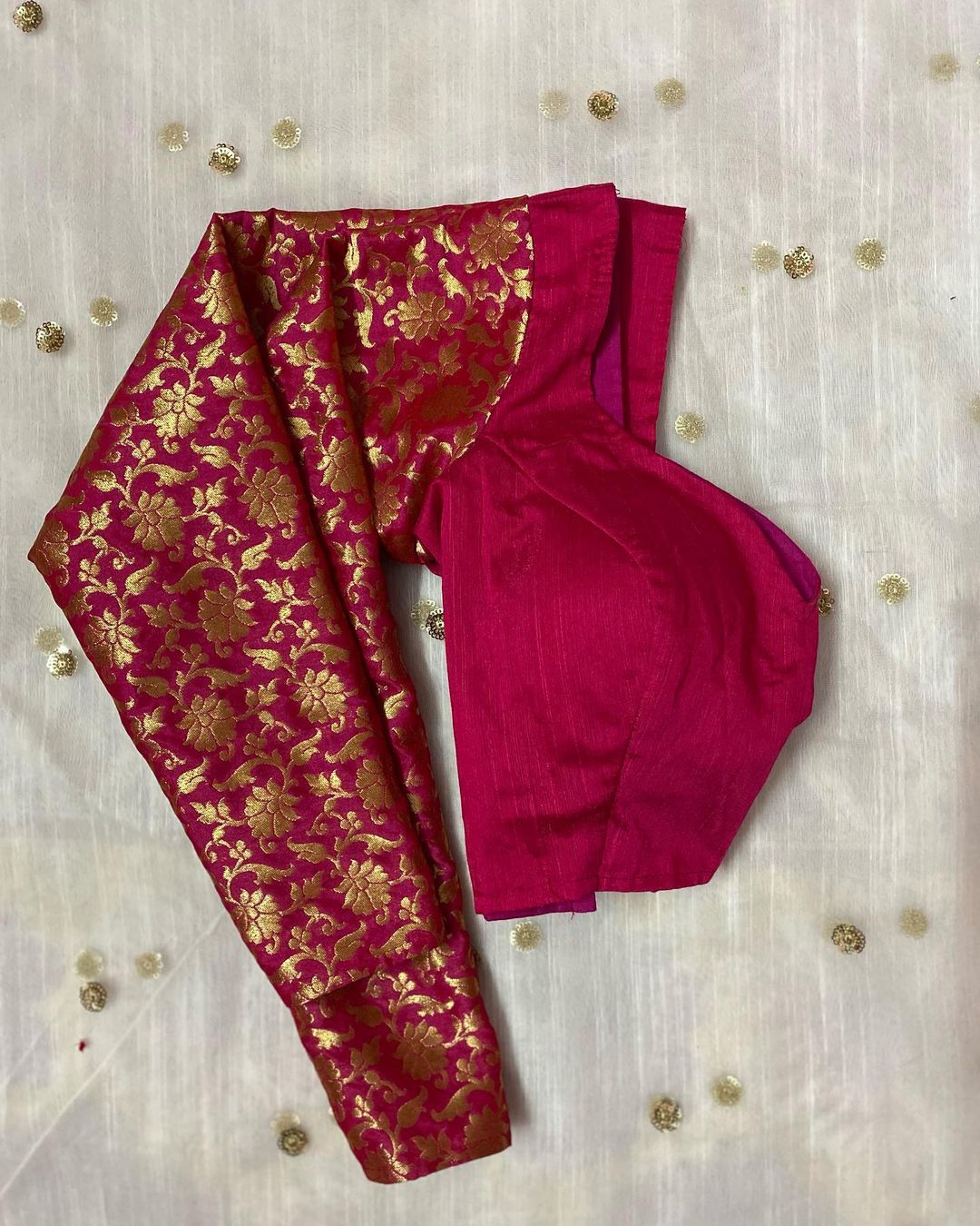 Pink Roshni Full Sleeves Blouse