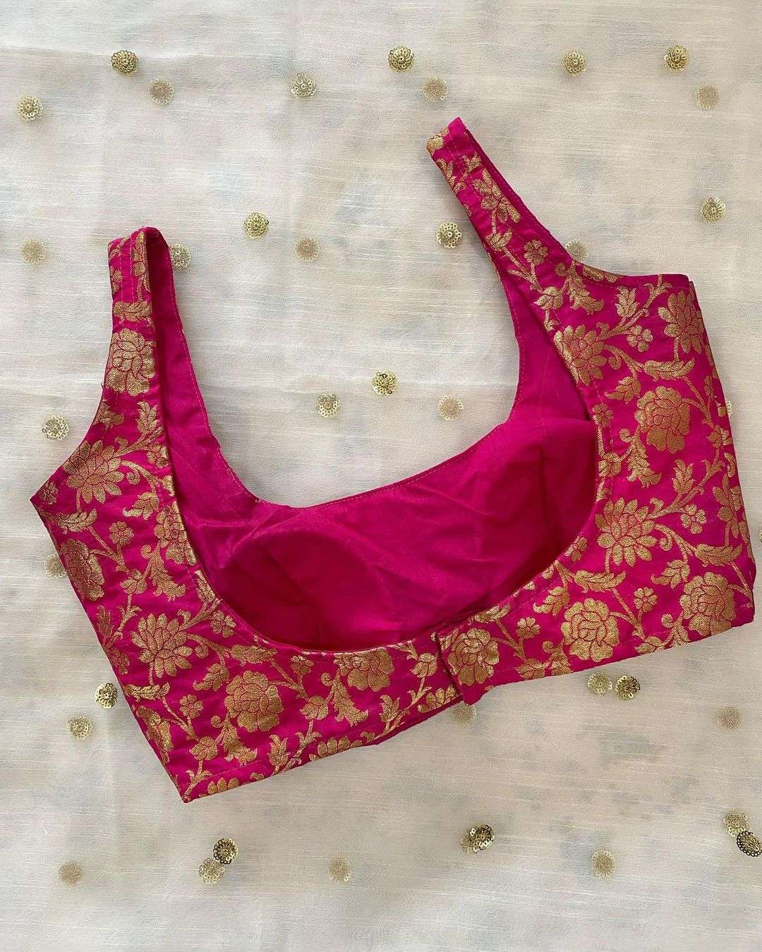 Sankhiyaan Pink Brocade Blouse