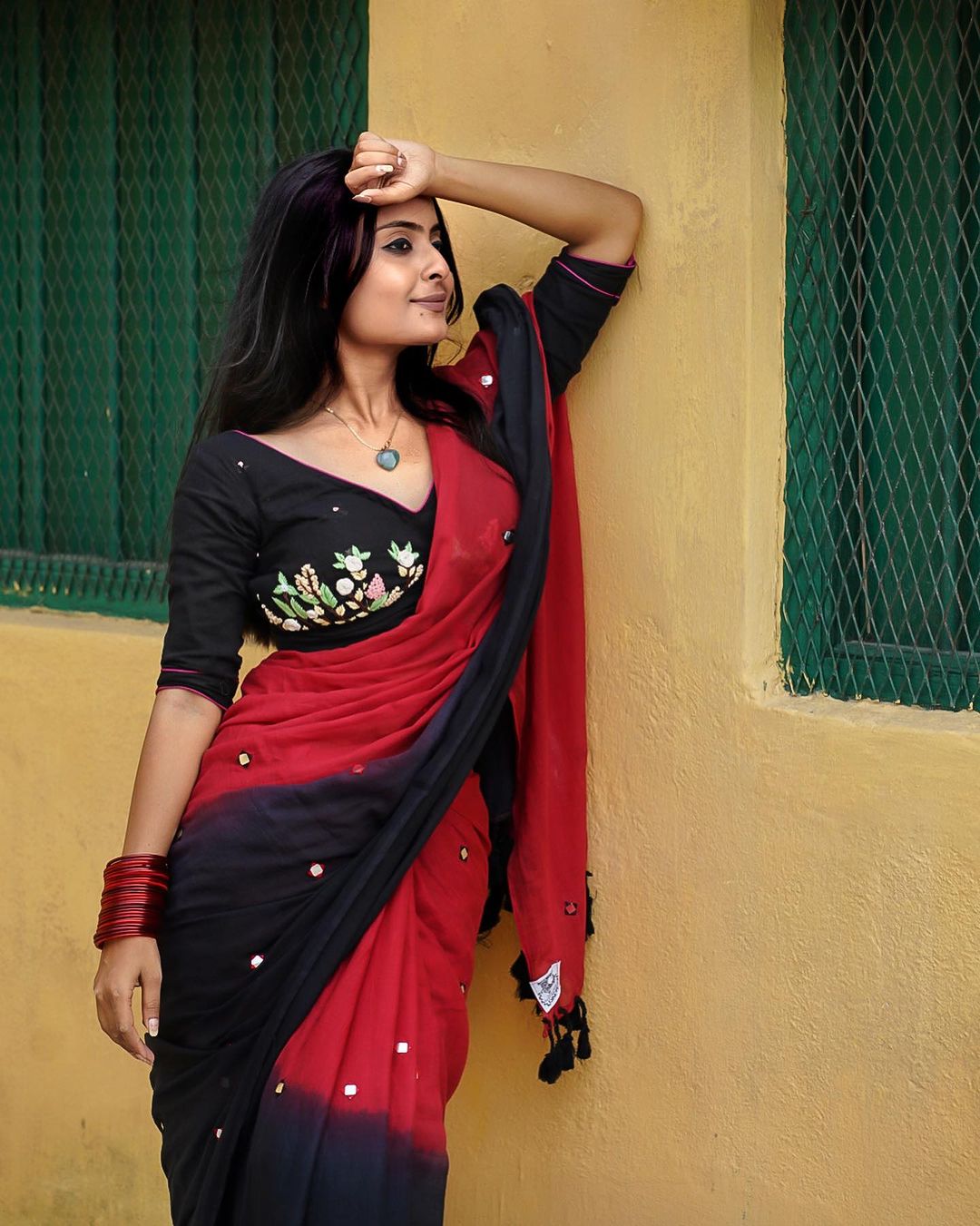 Kala Khatta Cotton Mulmul Saree