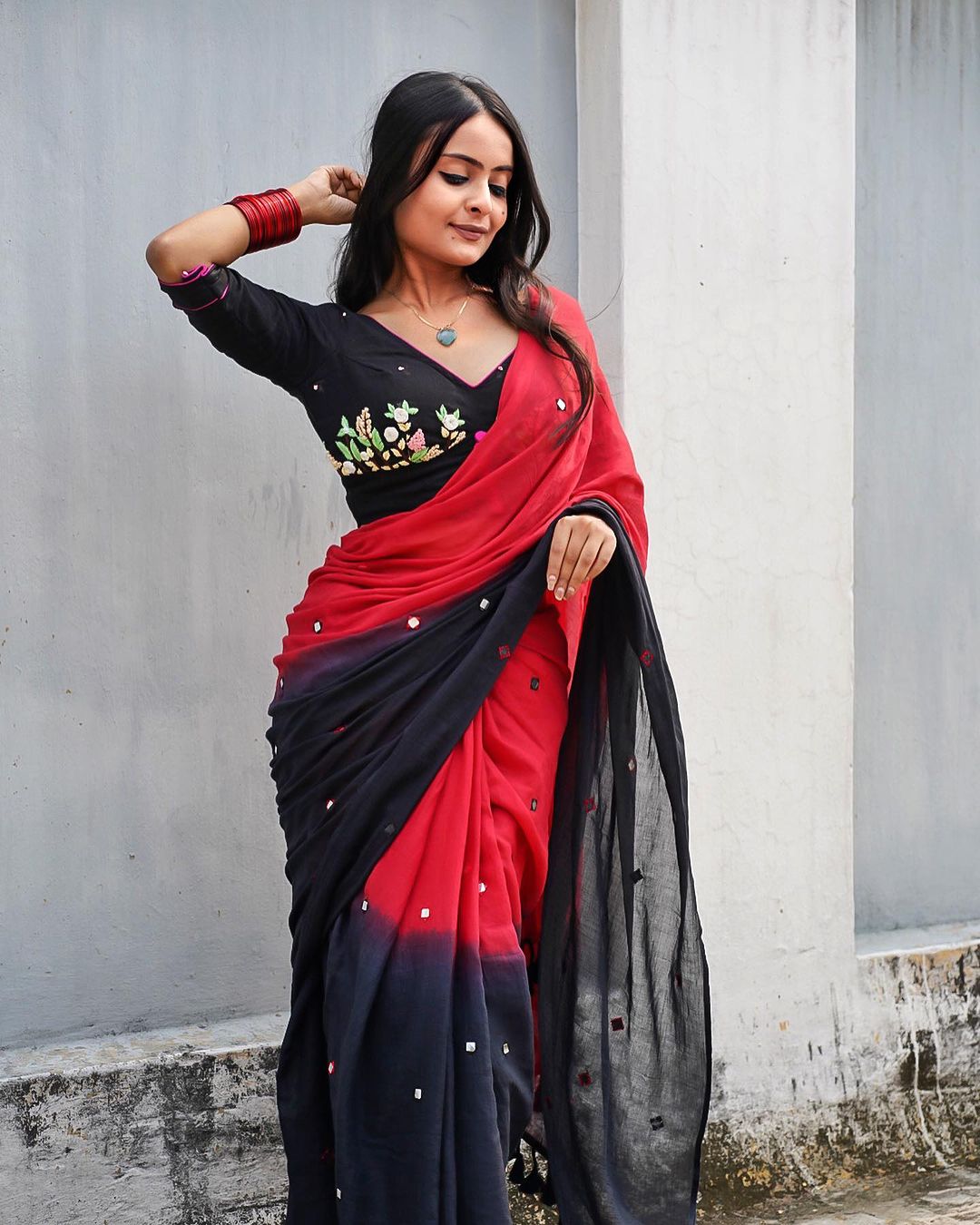 Kala Khatta Cotton Mulmul Saree