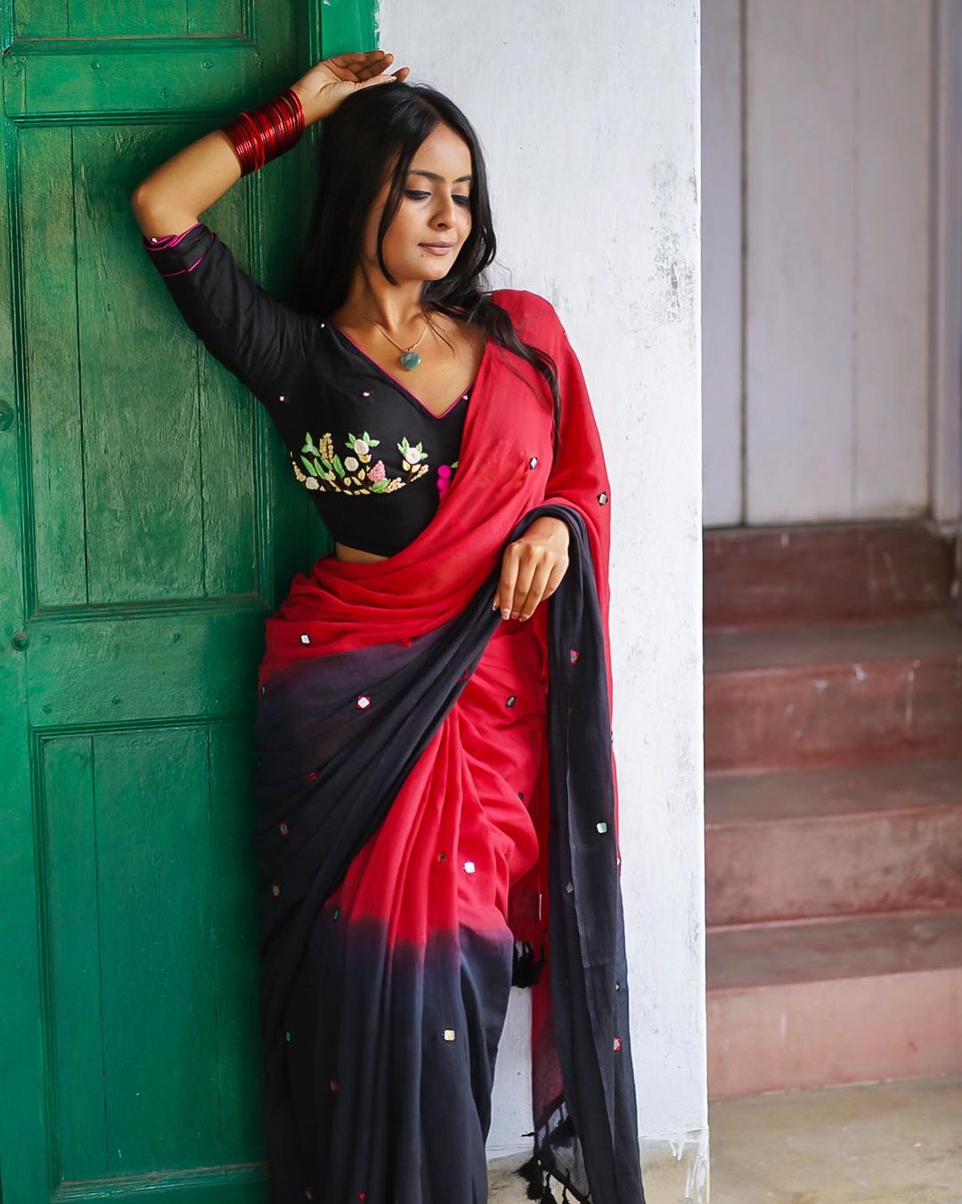 Kala Khatta Cotton Mulmul Saree