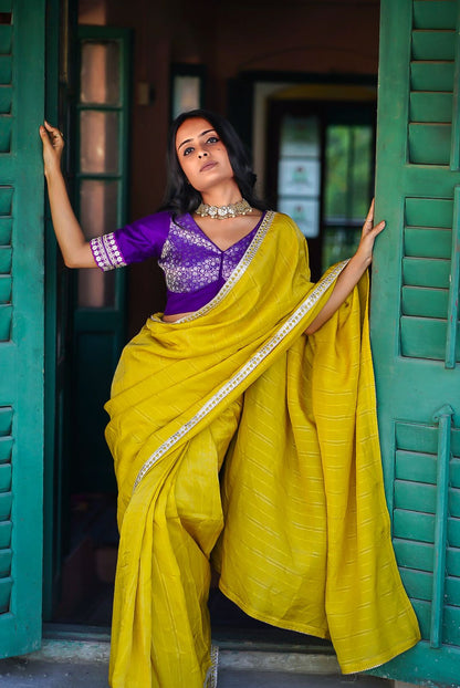 Nur Jahan in Yellow Saree