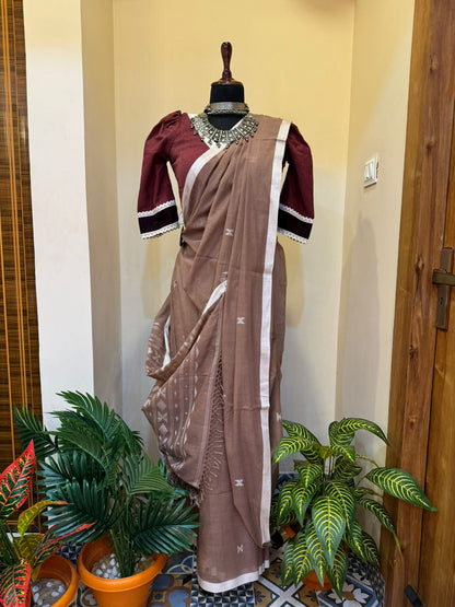 Dust The Love Handwoven Jamdani Saree