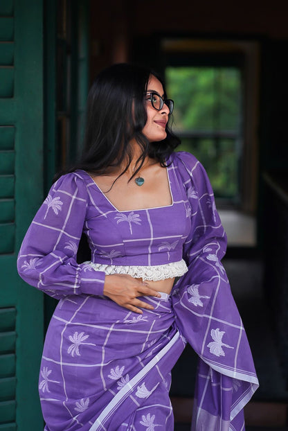 Lavender Fusion Full Sleeves Blouse