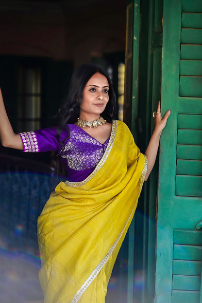 Nur Jahan in Yellow Saree