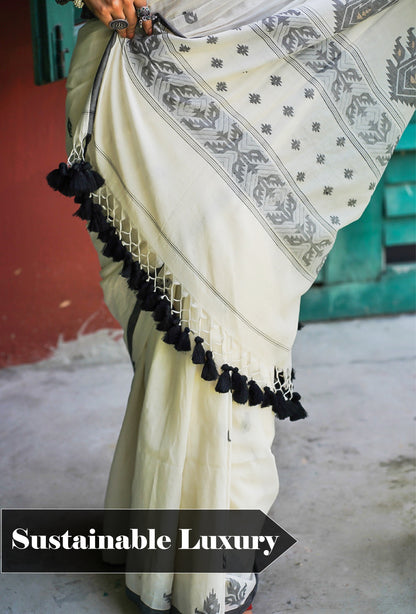 Heartless Queen Handwoven Cotton Saree